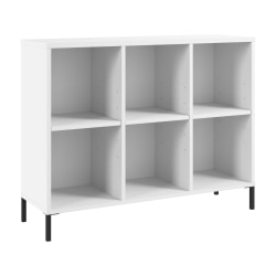 Bush Furniture Essence 30"H 6-Cube Organizer, White, Standard Delivery