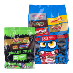 Mars Mixed Chocolate & Sugar Variety Halloween Bundle, 78.76 Oz, Pack Of 215 Pieces
