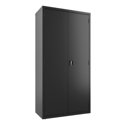 Lorell® Fortress Series Steel Wardrobe Cabinet, Black