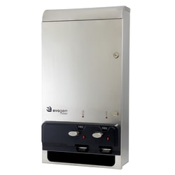 Hospeco EvoGen® EV-1 Metal Dual Pad/Tampon Dispenser, 9-15/16" x 16-3/4"W, Silver