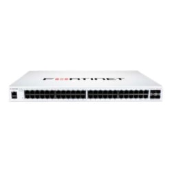 Fortinet FortiSwitch 100 FS-148F-POE Ethernet Switch - 48 Ports - Manageable - Gigabit Ethernet, 10 Gigabit Ethernet - FS148FPOE