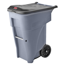 Rubbermaid® Big Wheel® Roll-Out Container, 65 Gallons, Gray