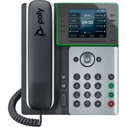Poly Edge E350 IP Phone, Corded/Cordless, Black