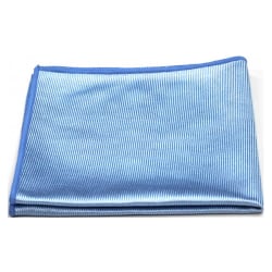 Pro-Clean Basics Microfiber Glass Cloths, 16" x 16", Blue, Pack Of 180 Cloths