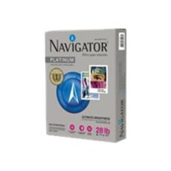 Navigator Platinum Office Multi-Use Paper, 5 Reams, Bright White, Letter Size (8 1/2" x 11"), 28 Lb, Smooth