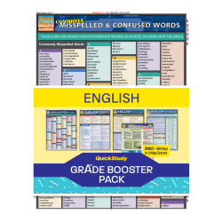 QuickStudy Grade Booster Pack, English