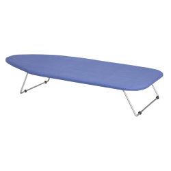Hospitality 1 Source Ironing Boards, Table Top, 6"H x 12-1/2"W x 30"D, Blue Cover/White Frame, Pack Of 6 Boards