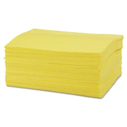 Chix® Masslinn® Dust Cloths, 1-Ply, 16 x 24, Unscented, Yellow, 50/Pack, 8 Packs/Carton