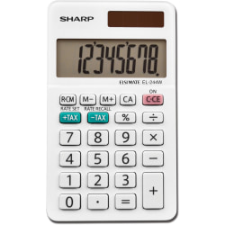 Sharp EL-244WB 8-digit Professional Pocket Calculator