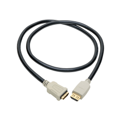 Tripp Lite HDMI 2.0b Extension Cable, 3', Beige/Black