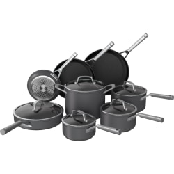 Ninja Foodi Premium NeverStick 13-Piece Cookware Set, Slate Gray