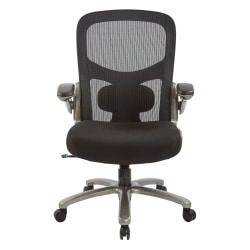 Office Star™ Big And Tall Mesh Mid-Back Managers Chair, Black