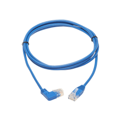 Tripp Lite N204-S07-BL-RA Cat.6 UTP Patch Network Cable - First End: 1 x RJ-45 Male Network - Second End: 1 x RJ-45 Male Network - 1 Gbit/s - Patch Cable - Gold Plated Contact - 28 AWG - Blue