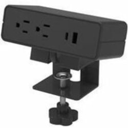 Humanscale NeatHub NH1NAPPCAB Power/Data Outlet - 2 x Power Receptacles - Black - Plastic
