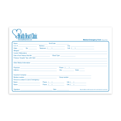 Custom Carbonless Business Forms, Create Your Own, Black or Blue Ink, 8 1/2" x 5 1/2", 2-Part, Box Of 250