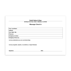 Custom Carbonless Business Forms, Create Your Own, Black or Blue Ink, 8 1/2" x 5 1/2", 3-Part, Box Of 250