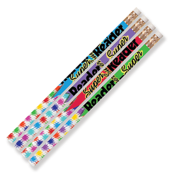 Musgrave Pencil Co. Inc. Motivational Pencils, Super Reader, 12 Pencils Per Pack, Set Of 12 Packs