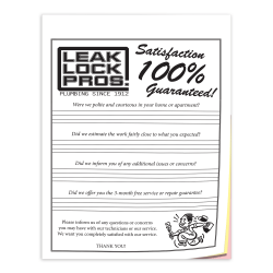 Custom Carbonless Business Forms, Create Your Own, Black or Blue Ink, 3-Part, 8 1/2" x 11", Box Of 250