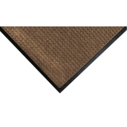 M+A Matting WaterHog Squares Classic Mat, 2' x 3', Camel, Smooth backing