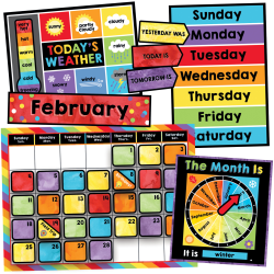 Carson Dellosa Education Calendar Bulletin Board Sets, Celebrate Learning, Pack Of 2 Sets