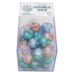 Koplow Games 12-Sided Double Dice, Box Of 40
