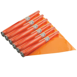 Hygloss Cello-Wrap Rolls, 20" x 12-1/2', Orange, Pack Of 6 Rolls