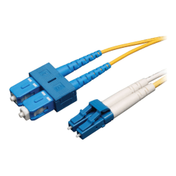 Eaton Tripp Lite Series Duplex Singlemode 9/125 Fiber Patch Cable (LC/SC), 20 m (65 ft.) - Patch cable - LC single-mode (M) to SC single-mode (M) - 20 m - fiber optic - duplex - 9 / 125 micron - yellow