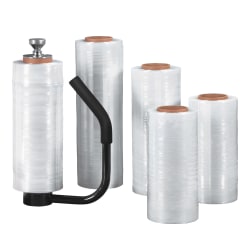 Partners Brand Cast Clear Hand Stretch Film, 80 Gauge, 12" x 1500', Pack Of 4, SF1880CAST