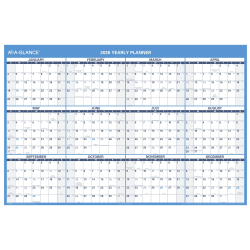 AT-A-GLANCE® 2026 Horizontal Reversible Erasable Wall Calendar, Extra Large, 48" x 32"