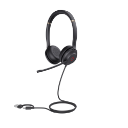 Yealink UH37 Dual UC USB-C/A Headset, Black