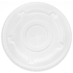 Eco-Products GreenStripe Cold Cup Lids, Flat, 32 Oz, 100% Recycled, White, Case Of 600 Lids