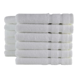 1888 Mills Naked Cotton/Tencel Modal Washcloths, 13" x 13", White, Pack Of 120 Washcloths