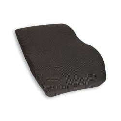 Mind Reader Lumber Support Cushion, 18-1/2"H x 5"W x 14-1/2"D, Gray