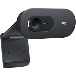 Logitech C505e Webcam - 30 fps - USB - 1280 x 720 Video - Fixed Focus - 60° Angle - Widescreen - Microphone - Notebook, Monitor