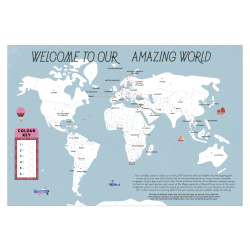 Wide Eyed Editions Quarto Publishing Group Activity Book, 50 Maps of the World