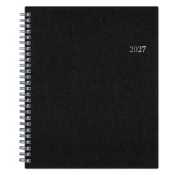 2027 Passages Solid Black Weekly/Monthly Planner 7x9