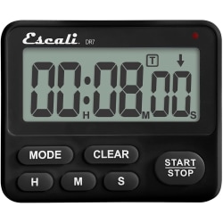 Escali Extra Loud 4-Day Wall-Mountable Digital Timer, Black