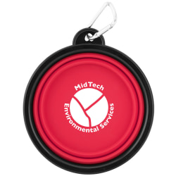 Collapsible Silicone Pet Bowl With Carabiner