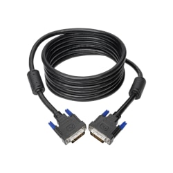 Tripp Lite DVI-I Dual-Link Digital/Analog Monitor Cable (M/M), 2560 x 1600 (1080p), 10 ft. - First End: 1 x DVI-I (Dual-Link) Male Video - Second End: 1 x DVI-I (Dual-Link) Male Video - 9.9 Gbit/s - Supports up to 2560 x 1600 - Black