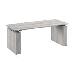 Stratus 72W x 30D Electric Height Adjustable Standing Desk, Platinum Gray, Standard Delivery