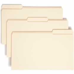 Smead® Heavyweight Top-Tab Expansion Folders, Legal Size, Manila, Box Of 50