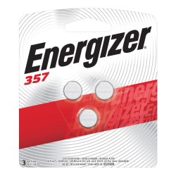 Energizer® 1.5-Volt Calculator/Watch Battery, 357, Pack Of 3
