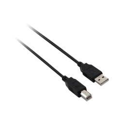 V7 - USB cable - USB (M) to USB Type B (M) - USB 2.0 - 10 ft - black