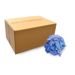 Pro-Clean Basics Huck Towels, Assorted Sizes, Blue, 25-Lb Pack Of Towels