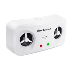 Brookstone® Ultrasonic Pest Repeller And Air Purifier, 1,950 Sq. Ft. Coverage, 6-5/16" x 7-13/16", White
