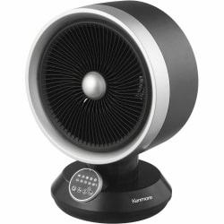 Kenmore Fan & Heater Combo - 2 x Heat Settings - Remote Control - Oscillation - Office, Room, Kitchen - Desk - Black