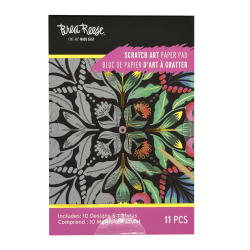 Brea Reese Mini Scratch Art Pad Set, Mandala, 3-1/2" x 5-1/2", Total Qty 1