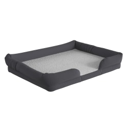Flash Furniture Orthopedic Memory Foam Dog Bed, Large, 34"L x 44"W x 7"H, Gray