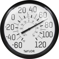 Taylor 6700 13.25-Inch Big and Bold Dial Outdoor Thermometer - Shatter Proof Lens, Weather Resistant, Fade Resistant, Stain Resistant, Lightweight - For Outdoor, Indoor - Sky Blue