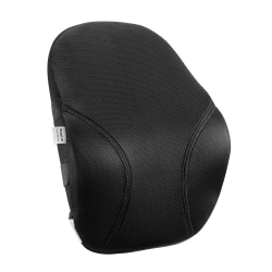 Mount-It! Ergo Collection Lumbar Support, 18-1/2"H x 15-3/4"W x 4-3/16"D, Black